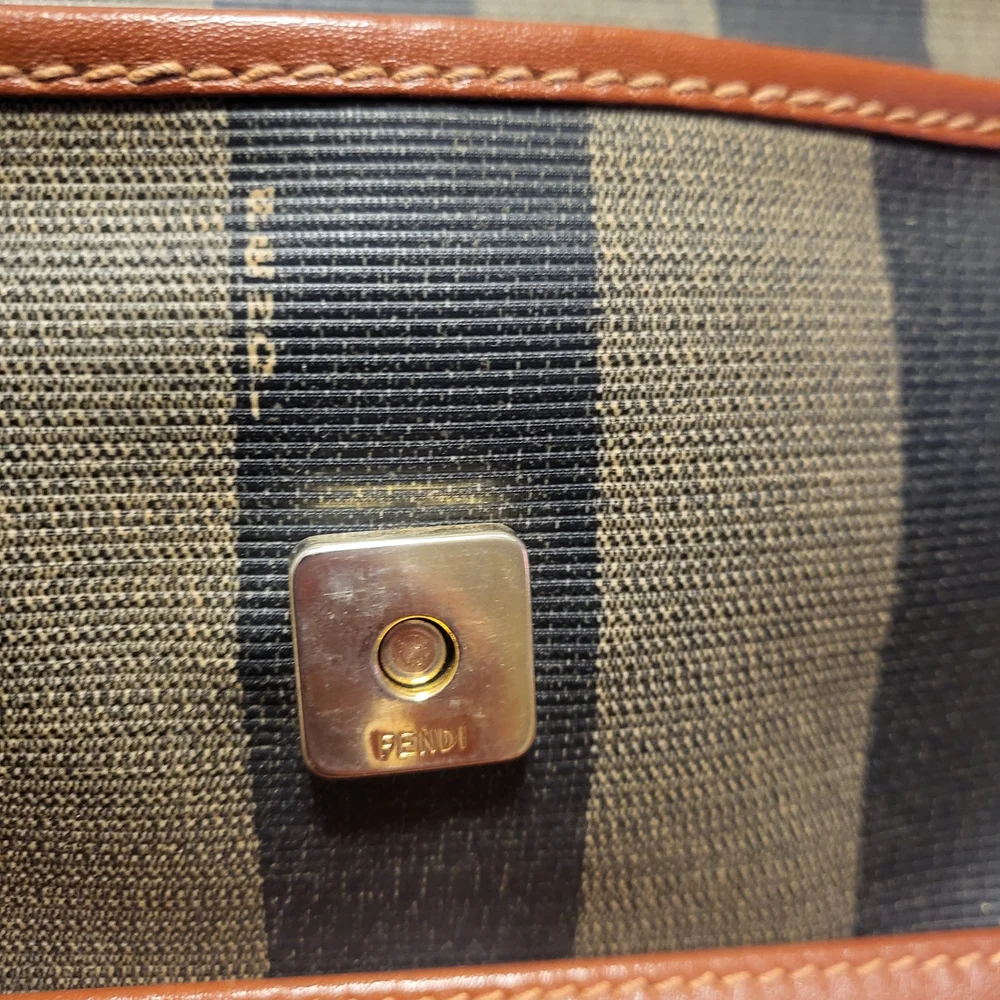 Fendi Brown and Black Striped Women's Bag - Picture 4 of 8